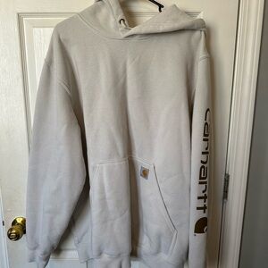Carhartt Off-White Loose Fit Hoodie